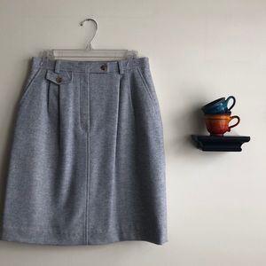 Wool Herringbone Orvis Skirt